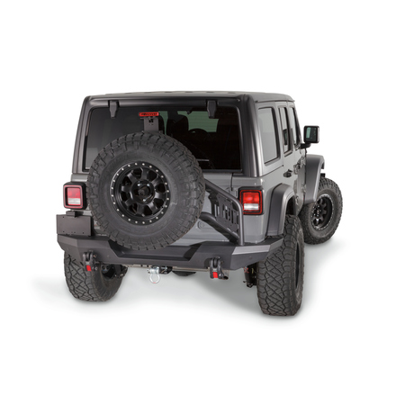 WARN INDUSTRIES Warn 102190 Jeep Jl Elite Rear Bumper, Tire Carrie 102190